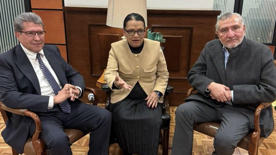 'Hay unión en la 4T', dice Sheinbaum tras reunión entre Adán Augusto López y Ricardo Monreal