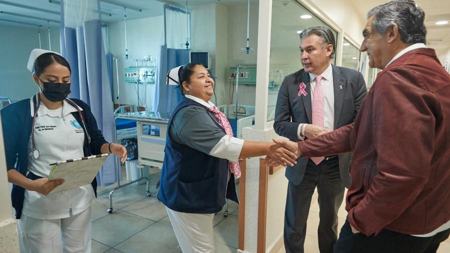 Inversión de 77 mdp en hospital de Matamoros, con IMSS-Bienestar