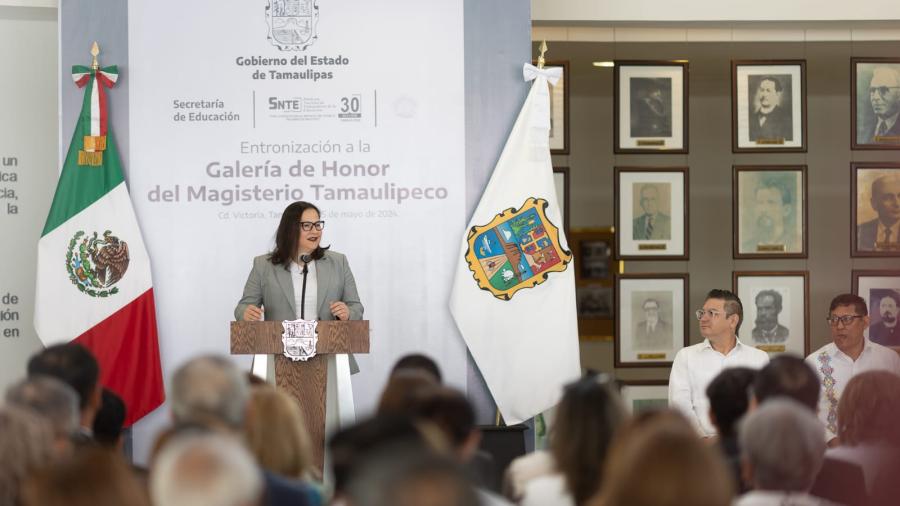 Destacada maestra de preescolar ingresa a la Galería de Honor del Magisterio Tamaulipeco
