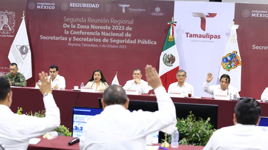 Secretarías de Seguridad de la Región Noreste trabajan unidas para lograr la paz pública