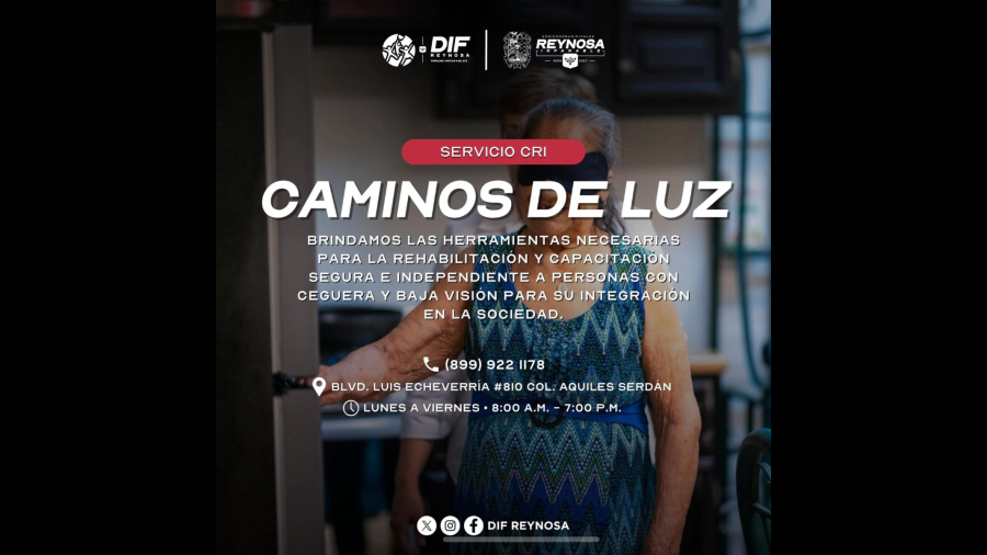Ofrece CRI programa Caminos de Luz en apoyo a personas con problemas de baja visión