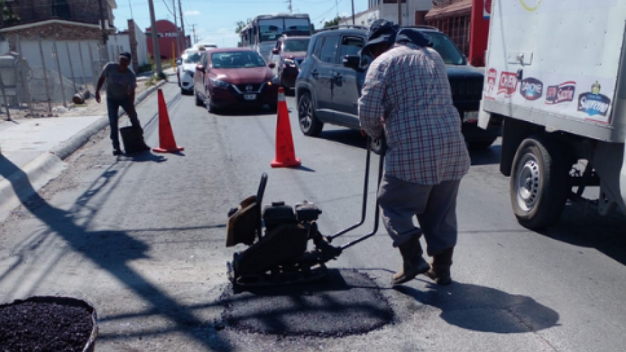 Rehabilitó vialidades la Secretaría de Servicios Públicos en Reynosa