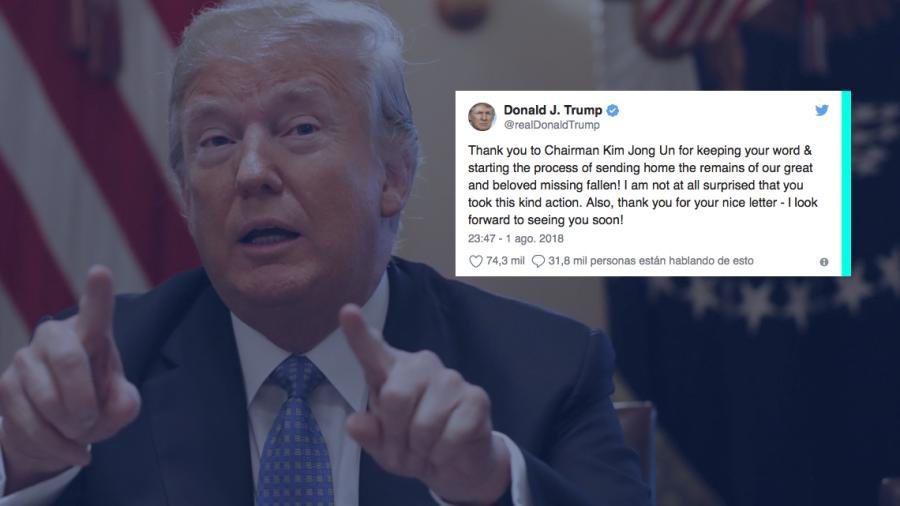 Trump espera reunirse pronto con Kim Jong-un