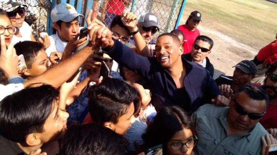 Will Smith sorprende a habitantes de Morelos