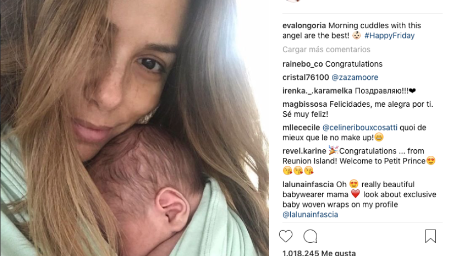 Eva Longoria comparte tierna foto con su bebé