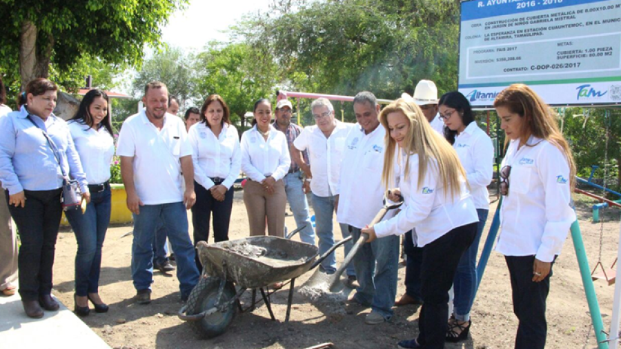 Inicia construcción de nueva aula didáctica en la primaria “Mariano Matamoros’’