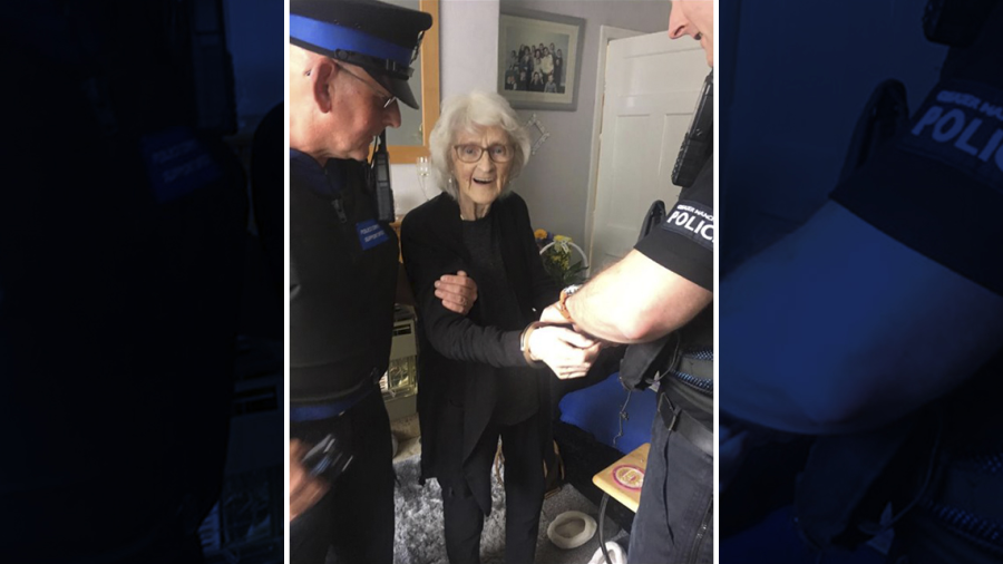 ¿Cuál es tu sueño? El de esta abuelita, ¡ser arrestada!