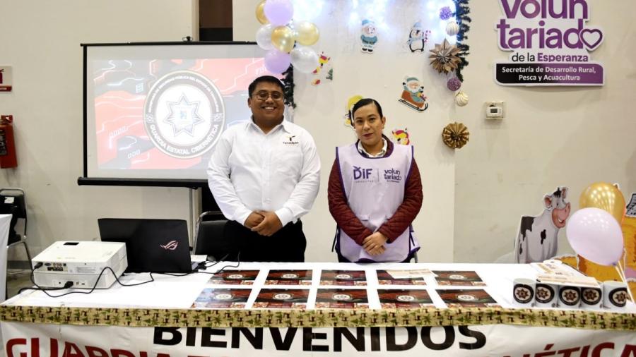 Guardia Estatal Cibernética presente en Segundo Bazar “Un DIFciembre para Recordar”