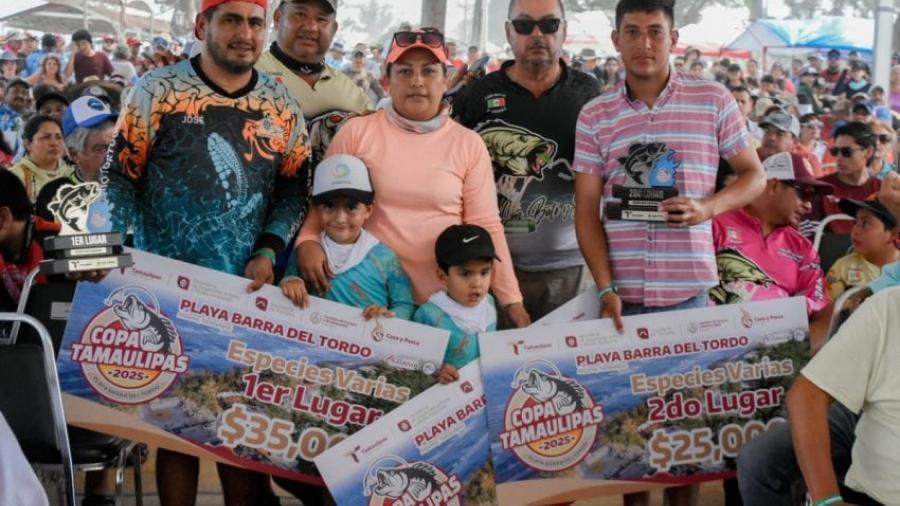 Rompe récord de participación en pesca deportiva Copa Tamaulipas 2025