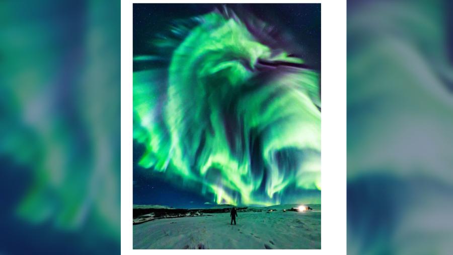 El increíble “dragón verde” de Islandia