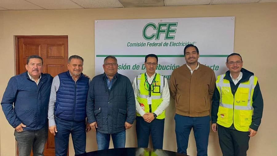 Gestiona Alcalde mejora del servicio de energía eléctrica con la CFE