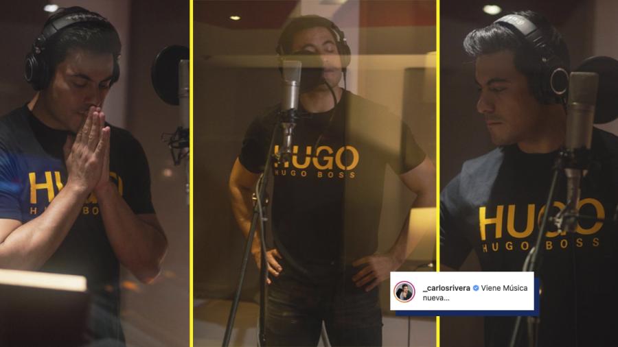 Carlos Rivera regresa a los estudios de grabación y prepara su nueva música