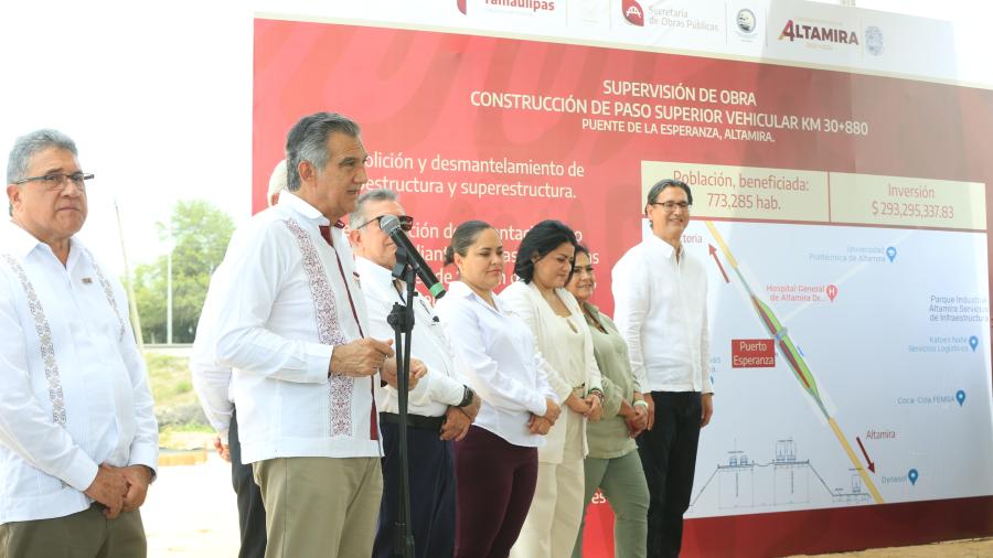 “Puente de la Esperanza”, tendrá una inversión de 293 mdp y se concluirá en 259 días: AVA