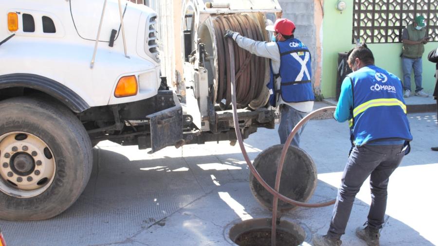 Intensifica COMAPA Reynosa limpieza de drenaje sanitario 