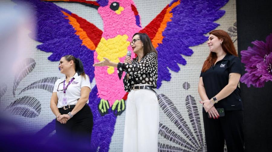 Niñas, niños y adolescentes participan en la Feria de los Derechos 2025 del DIF Tamaulipas