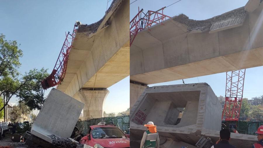 Cae estructura del Tren interurbano