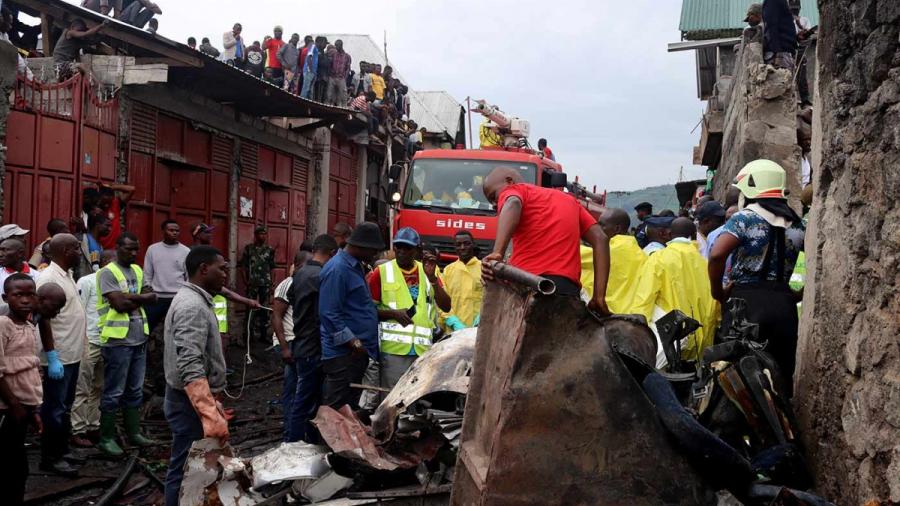 Accidente aéreo en el Congo deja 23 muertos