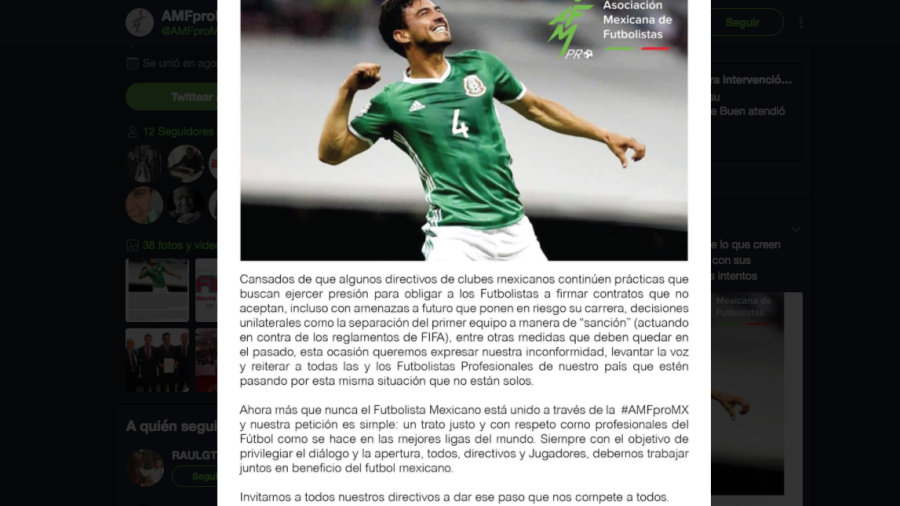 Asociación Mexicana de Futbolista se une en caso “Alanís”