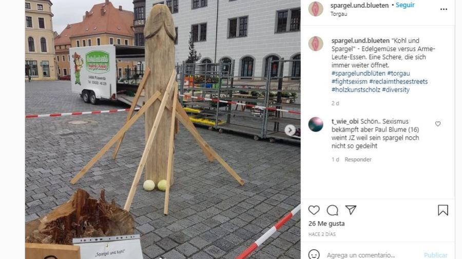 Inauguran estatua con forma de pene en Alemania para levantar el ánimo