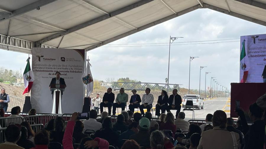 Avanza obra del bulevar Fundadores y revestimiento del Dren de Las Mujeres