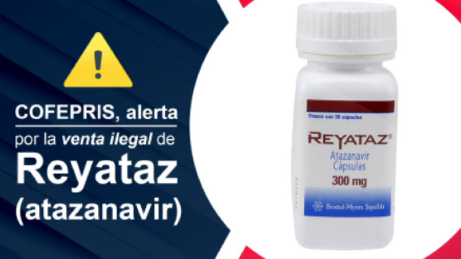 Alerta COFEPRIS  sobre venta ilegal del medicamento Reyataz 