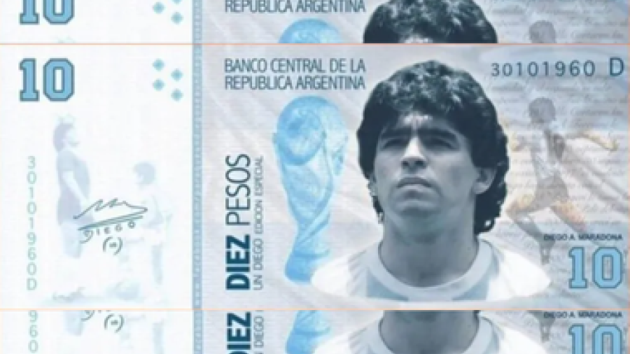 Habrían propuesto la imagen de Maradona en un billete argentino