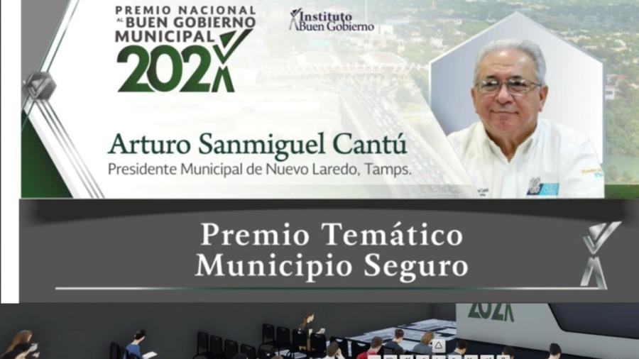 Entregan Premio Nacional al Buen Gobierno 2021 al Ayuntamiento de Nuevo Laredo