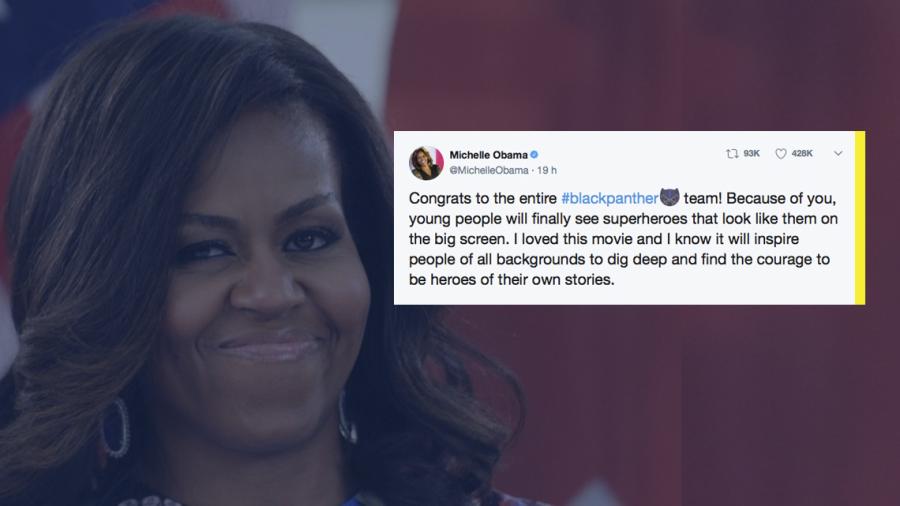 Michelle Obama se enamora de Black Panther