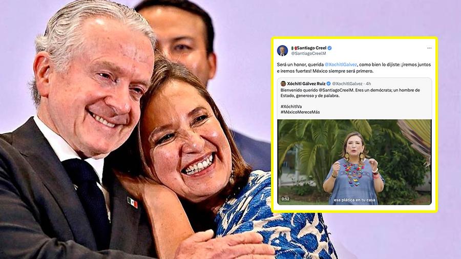 Acepta Santiago Creel oferta de Xóchitl Gálvez; 'Iremos juntos'