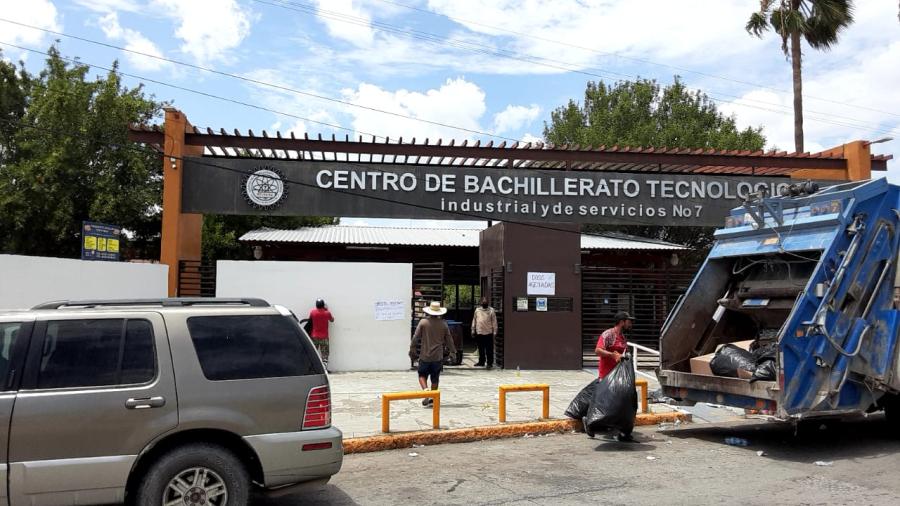 Atiende Gobierno de Carlos Peña saneamiento de escuelas en Reynosa 