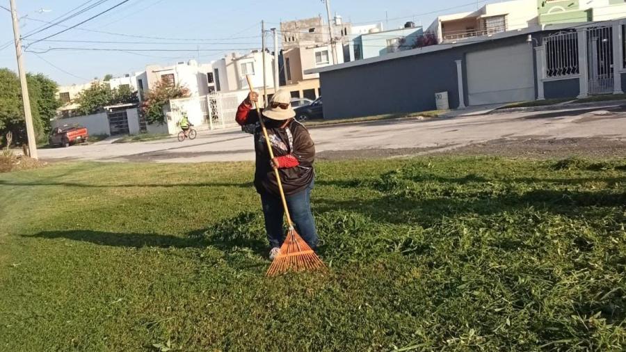 Promueve Gobierno de Reynosa convivencia vecinal con mantenimiento de plazas públicas 