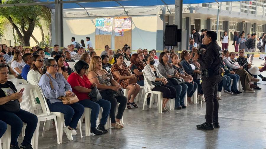 Imparte Guardia Estatal de Género plática preventiva de adicciones en Reynosa