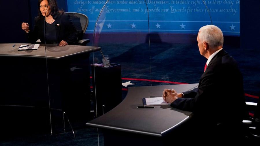 Kamala Harris y Mike Pence celebran Debate Vicepresidencial