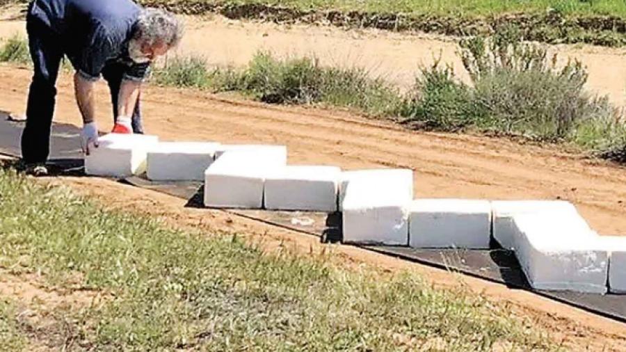 Ya inició la construcción del muro, pero de ¿queso cotija?