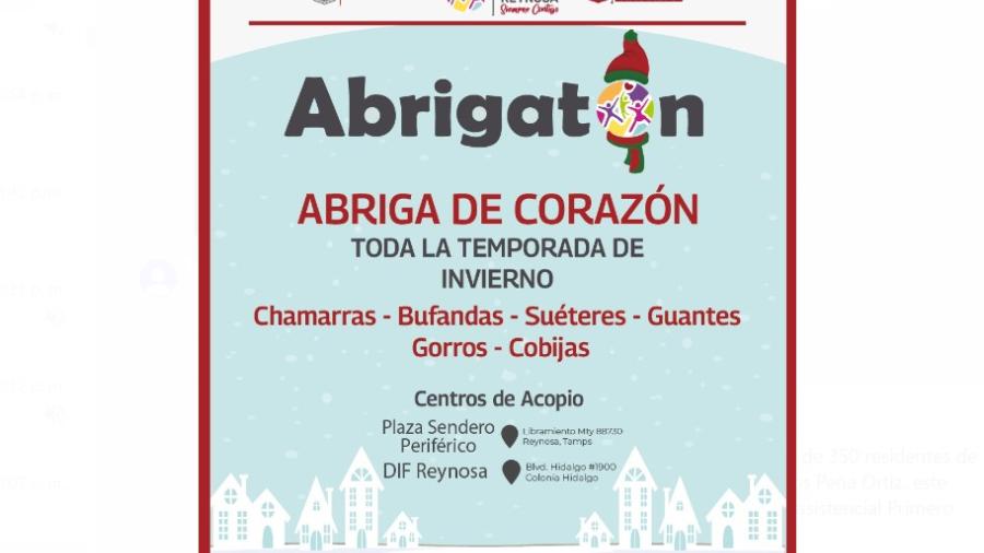 Invita DIF Reynosa a participar en el Abrigatón 2022