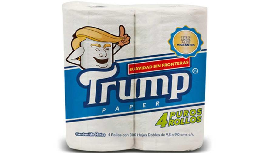 Lanzan papel higiénico Trump