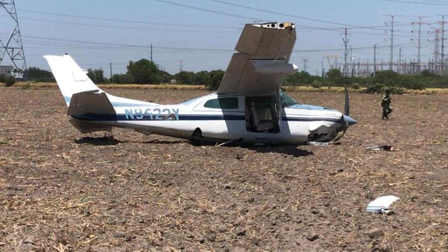 Se desploma avioneta en Reynosa; hay tres personas heridas