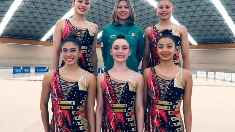Gimnastas tamaulipecas Carolina Martínez y Bárbara Ponce se preparan con la Selección Mexicana Juvenil de Gimnasia Rítmica