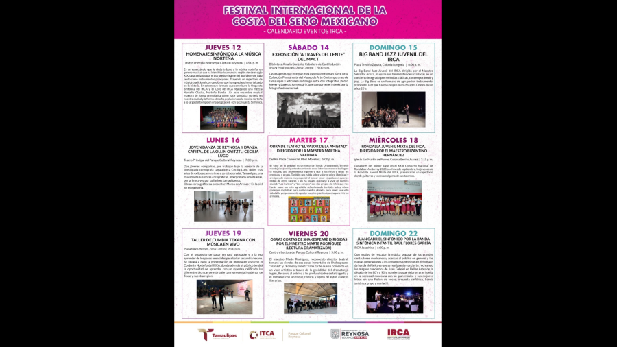 Presente IRCA en el XXI Festival Internacional de la Costa del Seno Mexicano