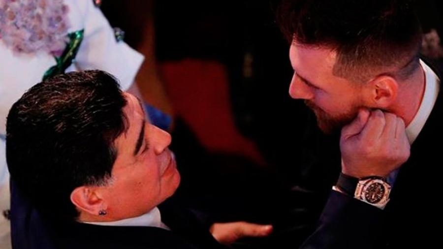 Me dolió en el alma no darle el premio a Messi: Maradona 