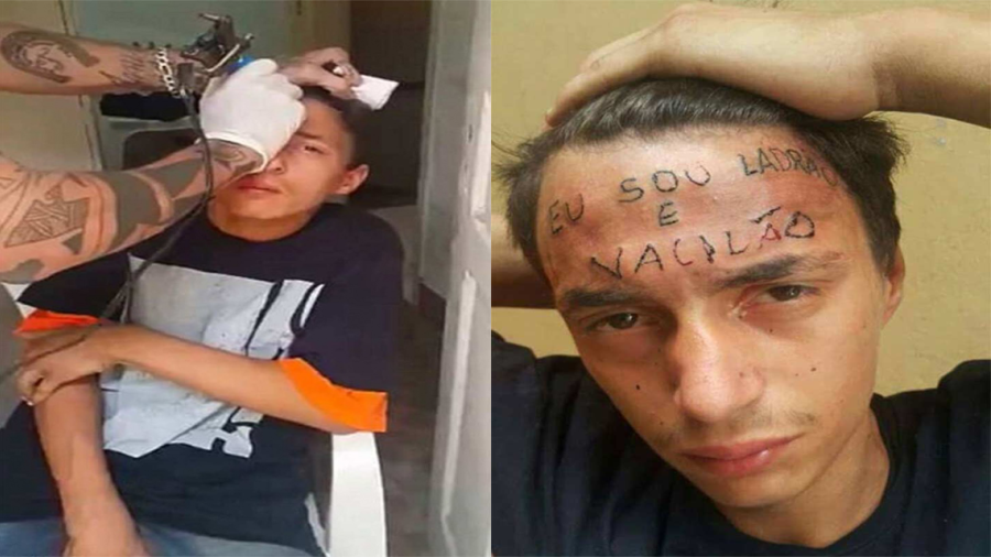Tatúan a la fuerza a joven drogadicto que robó