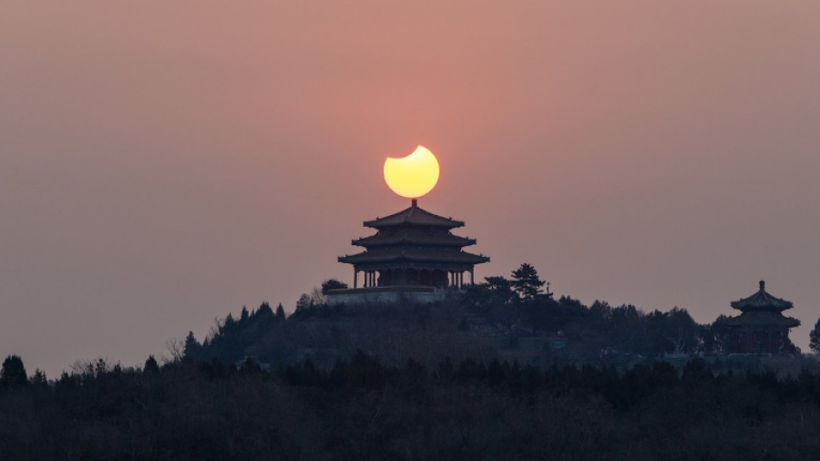 Así fue el primer eclipse solar de 2019
