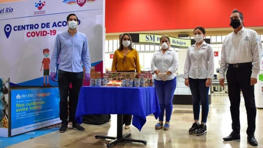 DIF Reynosa y Voluntariado Juvenil activan centros de acopio para colecta de alimentos