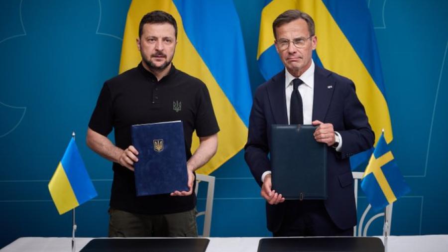 Ucrania firma un acuerdo de seguridad con Suecia 