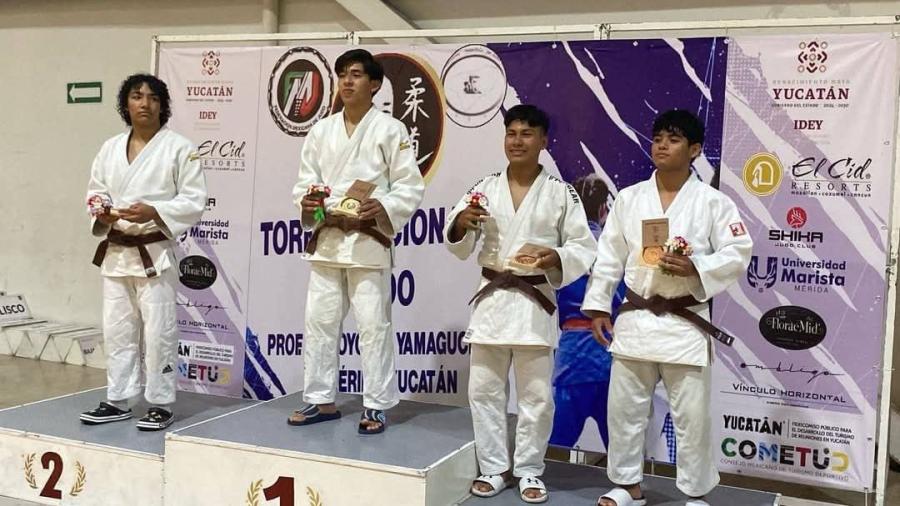 Destacan judocas tamaulipecos en Campeonato Nacional celebrado en Mérida, Yucatán