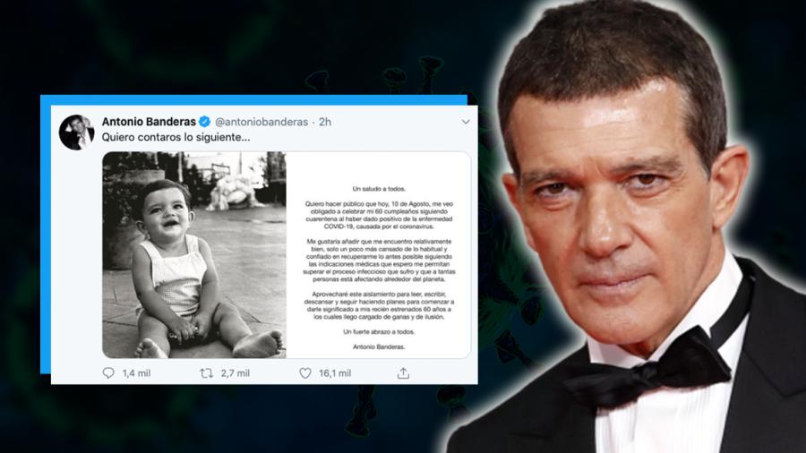 Antonio Banderas cumple 60 años y anuncia que dio positivo a covid-19