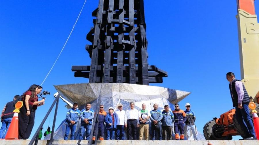 En diciembre se entrega primera etapa de la monumental escultura de la Virgen en El Chorrito: Américo