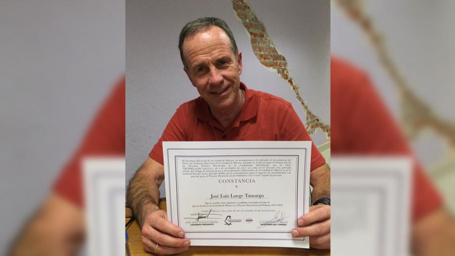 Luege es registrado por el IECM como aspirante independiente a Jefatura de Gobierno