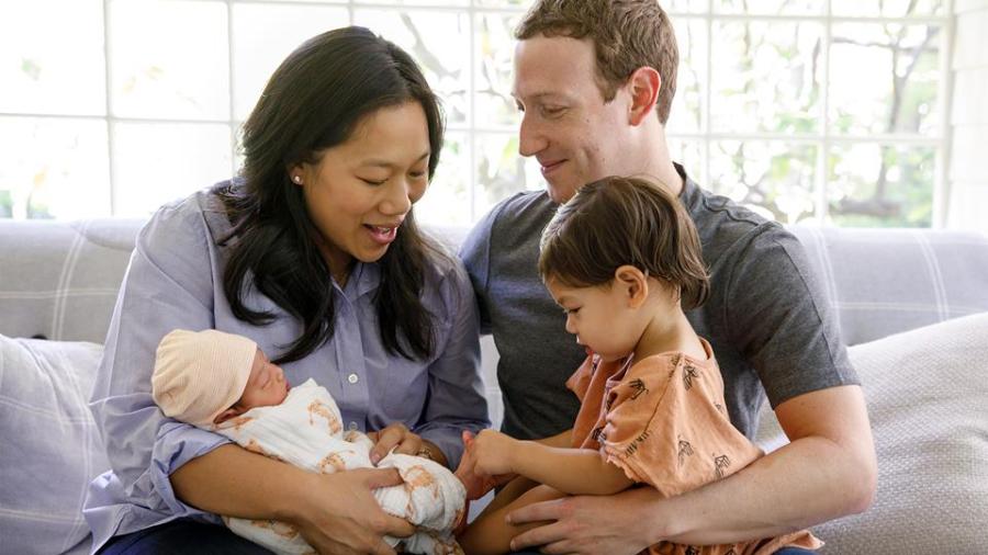 Nace la segunda hija de Mark Zuckerberg y Priscilla Chan