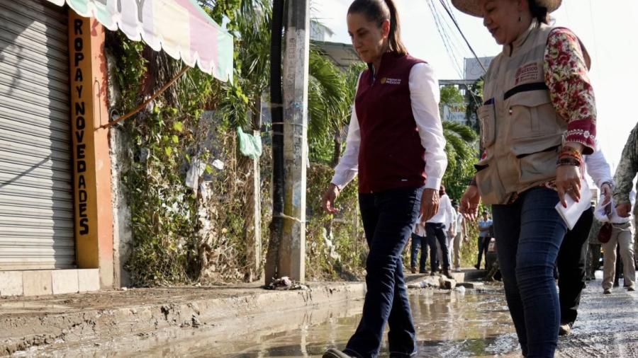 Sheinbaum visita Álamo Temapache, Veracruz, tras tragedia por lluvias